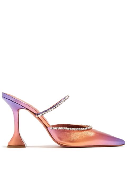 Amina Muaddi Gilda 95mm gradient-effect mules Women