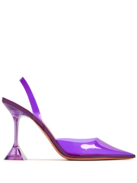 Amina Muaddi Holli Glass 95mm slingback pumps Women