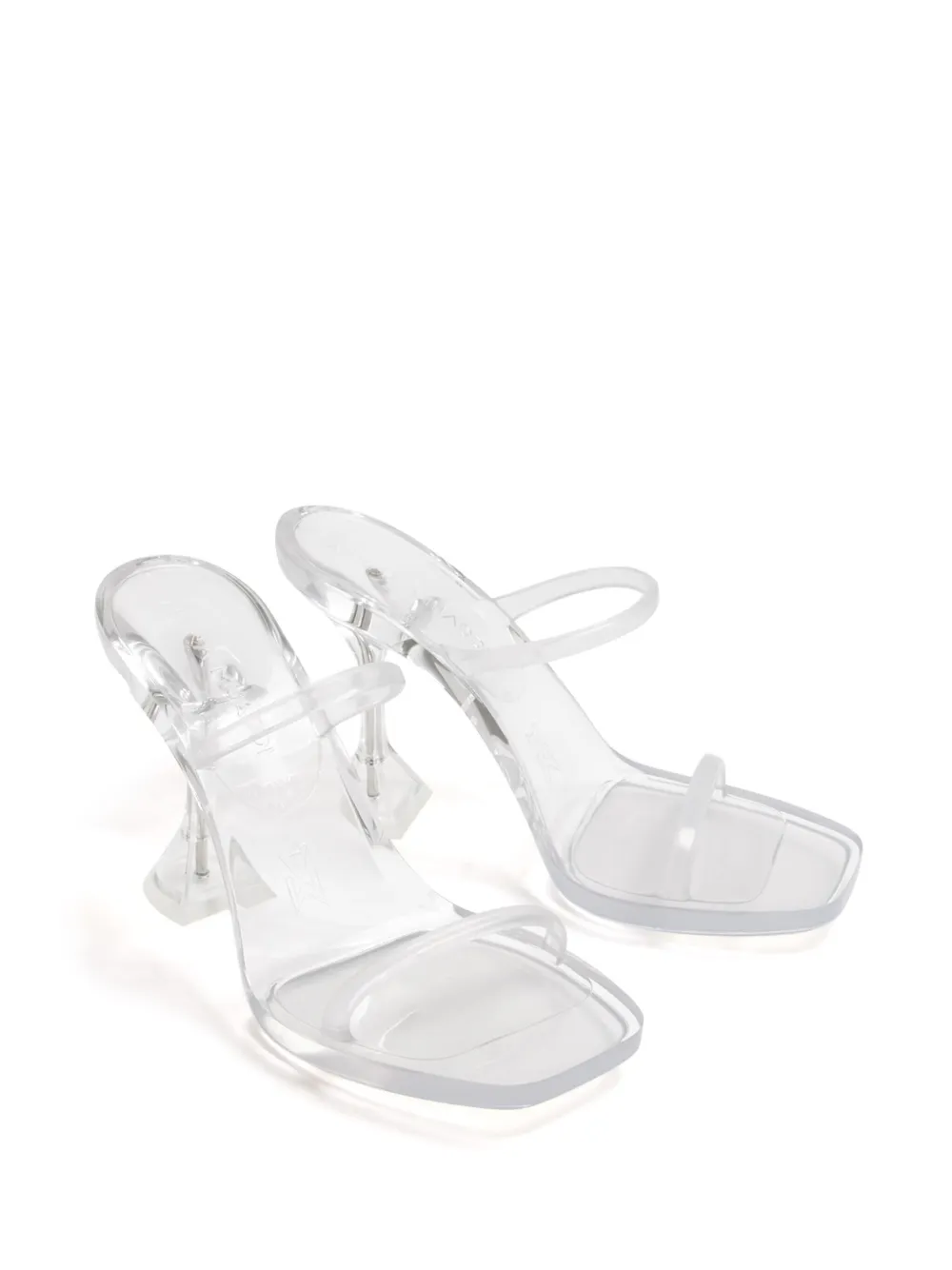Shop Amina Muaddi 95mm Brito Sandals In Neutrals