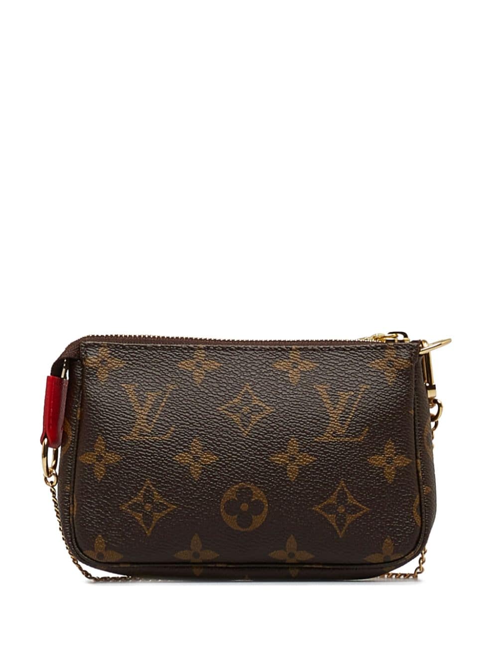 Louis Vuitton 2018 pre-owned mini Pochette Accessoires clutch bag - Bruin