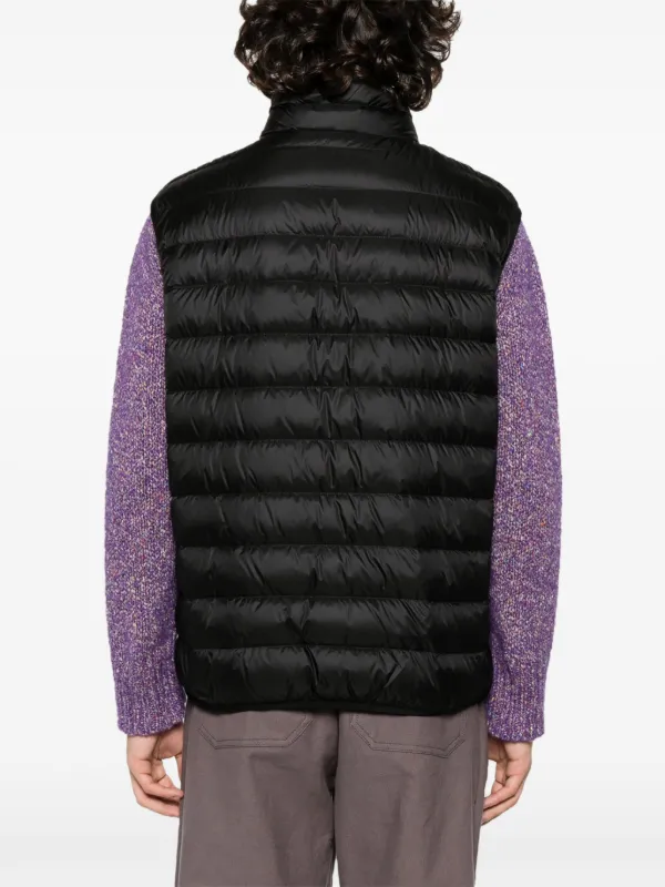 Palm Angels logo-print Padded Gilet | Black | FARFETCH