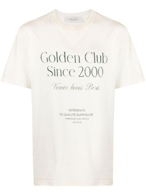 Golden Goose playera con texto estampado