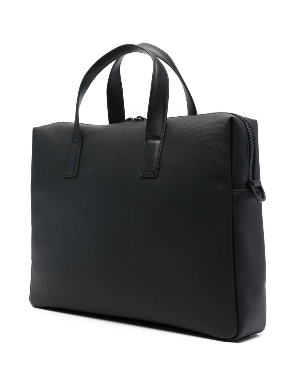 Shop Calvin Klein Logo-lettering Laptop Bag In Black