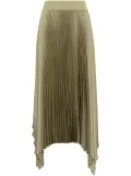 JOSEPH Ade asymmetric plissé skirt - Green