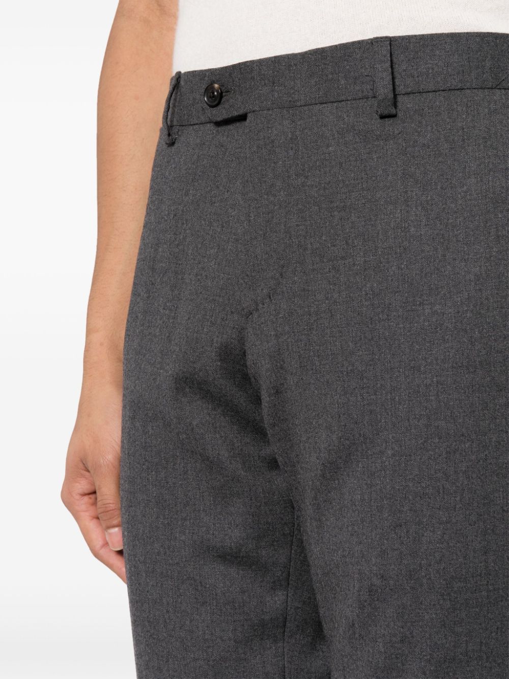 Lardini Gemêleerde geplooide pantalon Grijs