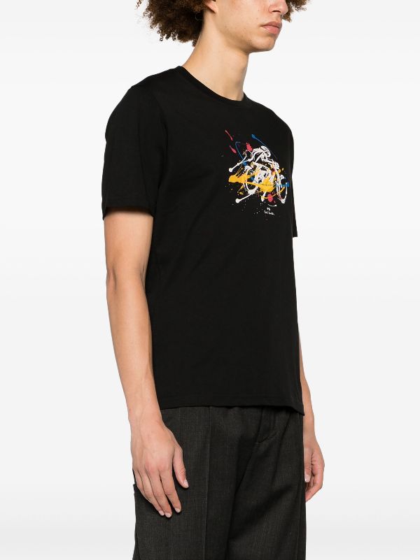 paul smith paint splatter t shirt