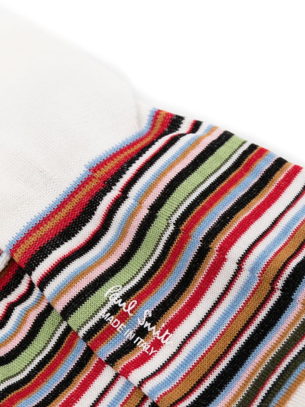 Paul Smith Artist Stripe stretch-cotton socks - Beige