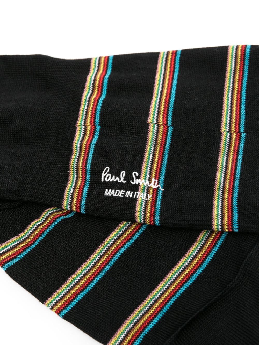 Paul Smith Artist Stripe cotton-blend socks - Zwart