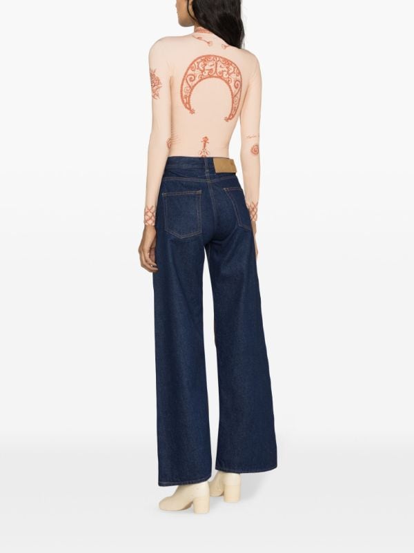 MM6 Maison Margiela high-rise Flared Jeans - Farfetch