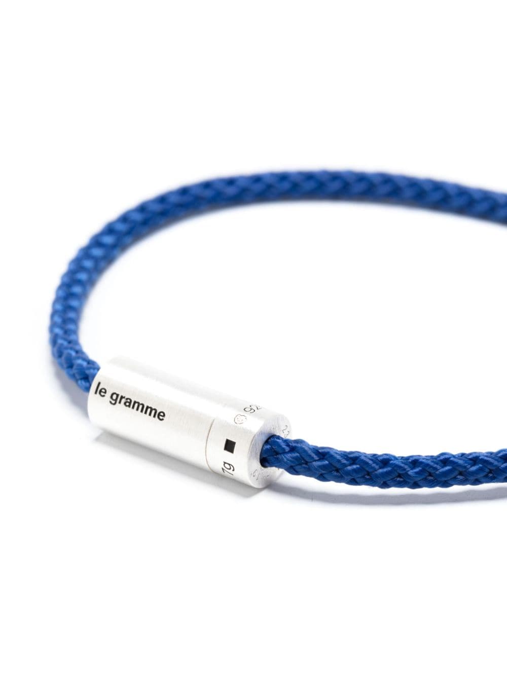 Shop Le Gramme 7g Nato Cable Bracelet In Blau