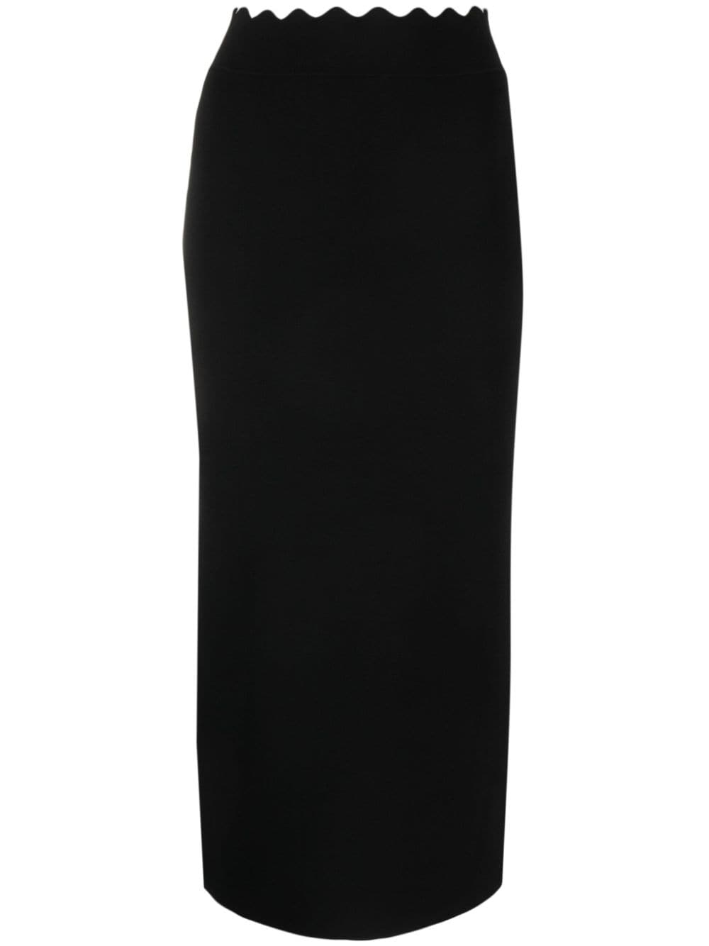 Image 1 of A.L.C. scallop-edge ribbed pencil skirt