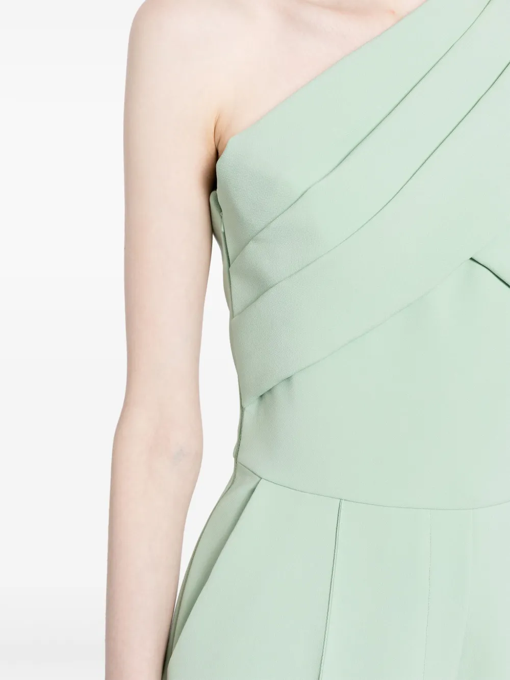 Elie Saab Midi-jurk met borduurwerk Groen