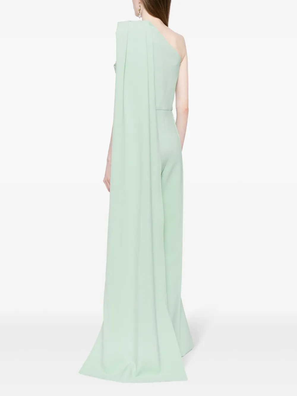 Elie Saab Midi-jurk met borduurwerk Groen