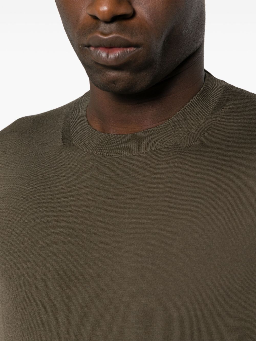 Shop Tom Ford Fine-ribbed Wool Jumper In Green