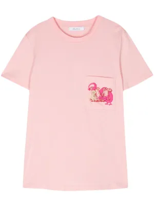 Tシャツ・カットソー MAX MARA PASTEL PINK JERSEY GENNAIO T-SHIRT Max Mara Studio Pastel Pink Jersey Gennaio T-shirt | italist