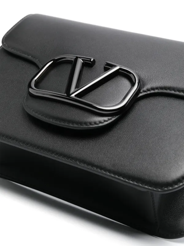 Valentino Garavani Locò Shoulder Bag | Black | FARFETCH ZA