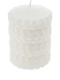 Christofle Babylone braided wax candle - White