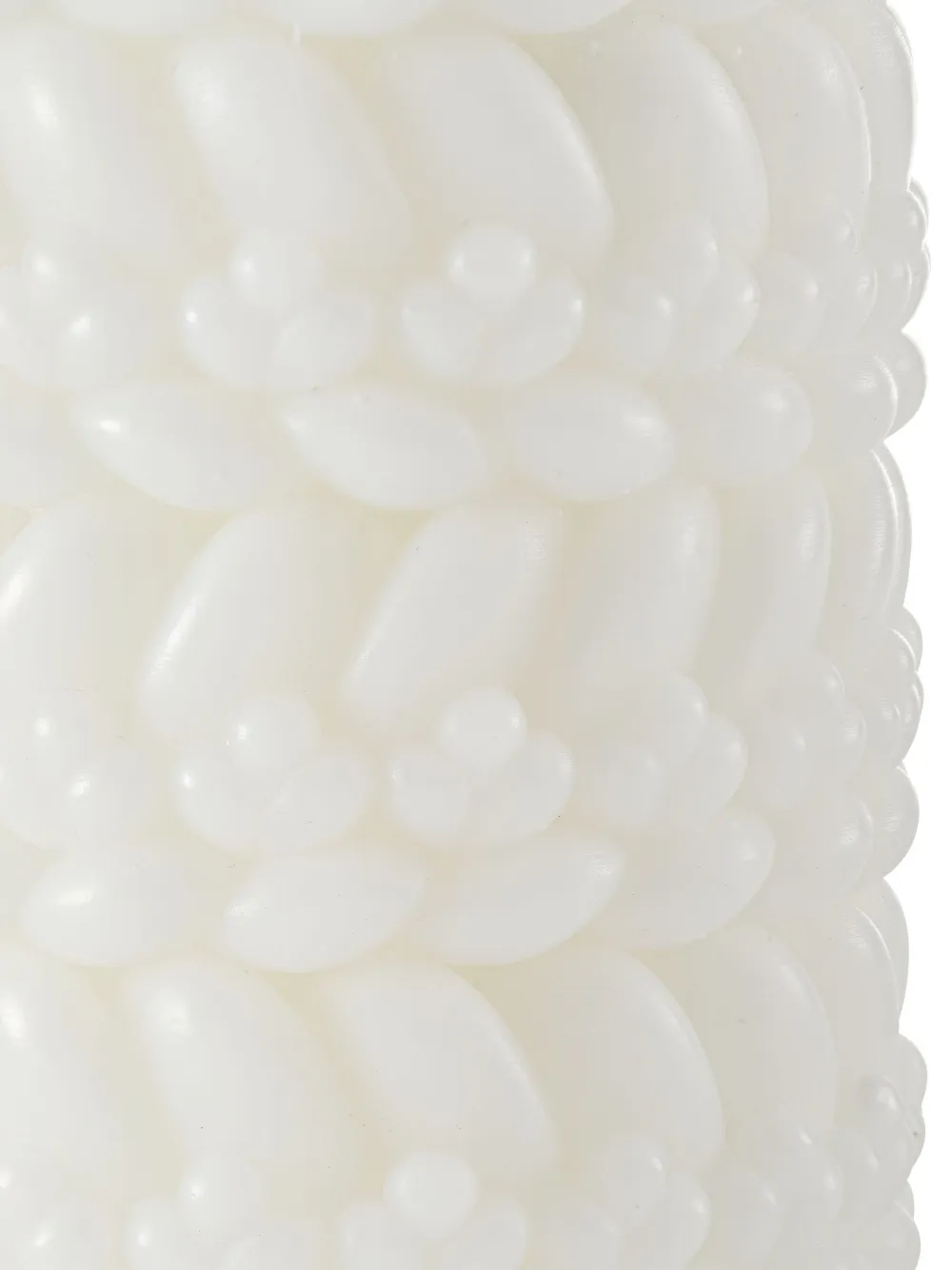 Christofle Babylone Braid-motif Candle In 白色