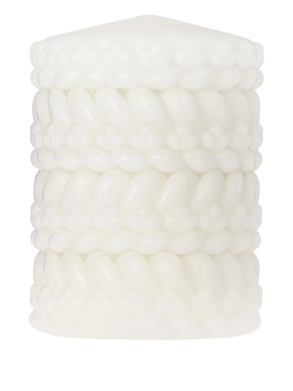 Christofle Babylone braided wax candle | White | Image 1