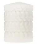Christofle Babylone braided wax candle - White