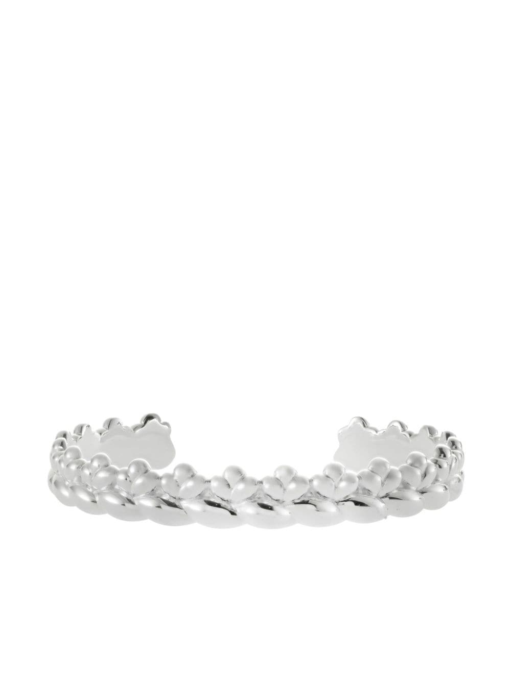 Christofle Bracciale rigido Babylone con dettaglio 3D - Argento