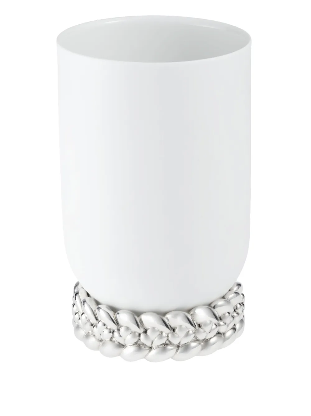 Christofle small Babylone vase (19cm) | White | Image 1