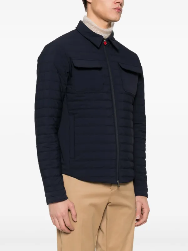 Kiton パデッドジャケット | ブルー | FARFETCH JP