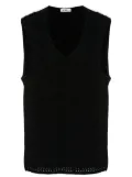 Amir Slama round-neck crocheted tank - Black