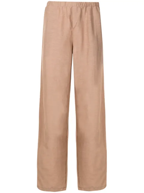 Amir Slama slub straight-leg trousers