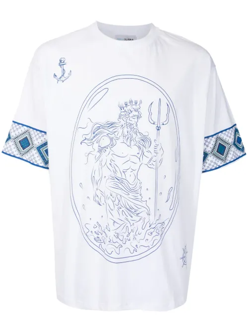 T-shirt à imprimé Poseidon - Amir Slama - Modalova
