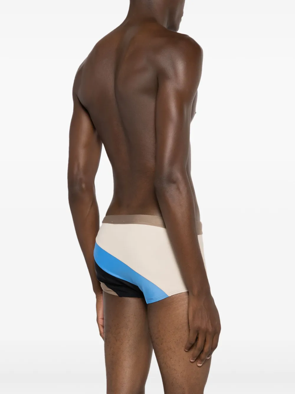 Shop Amir Slama X Mahaslama Colour-block Swim Shorts In Multicolour