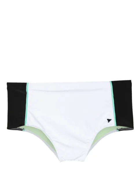 Amir Slama shorts de playa con aplique del logo