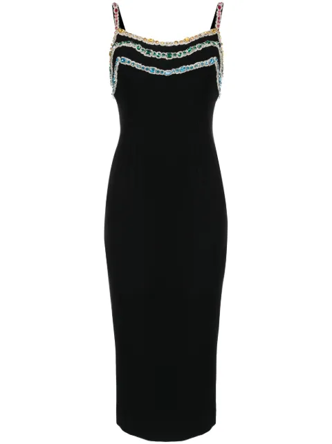 Zuhair Murad crystal-embellished cady midi dress