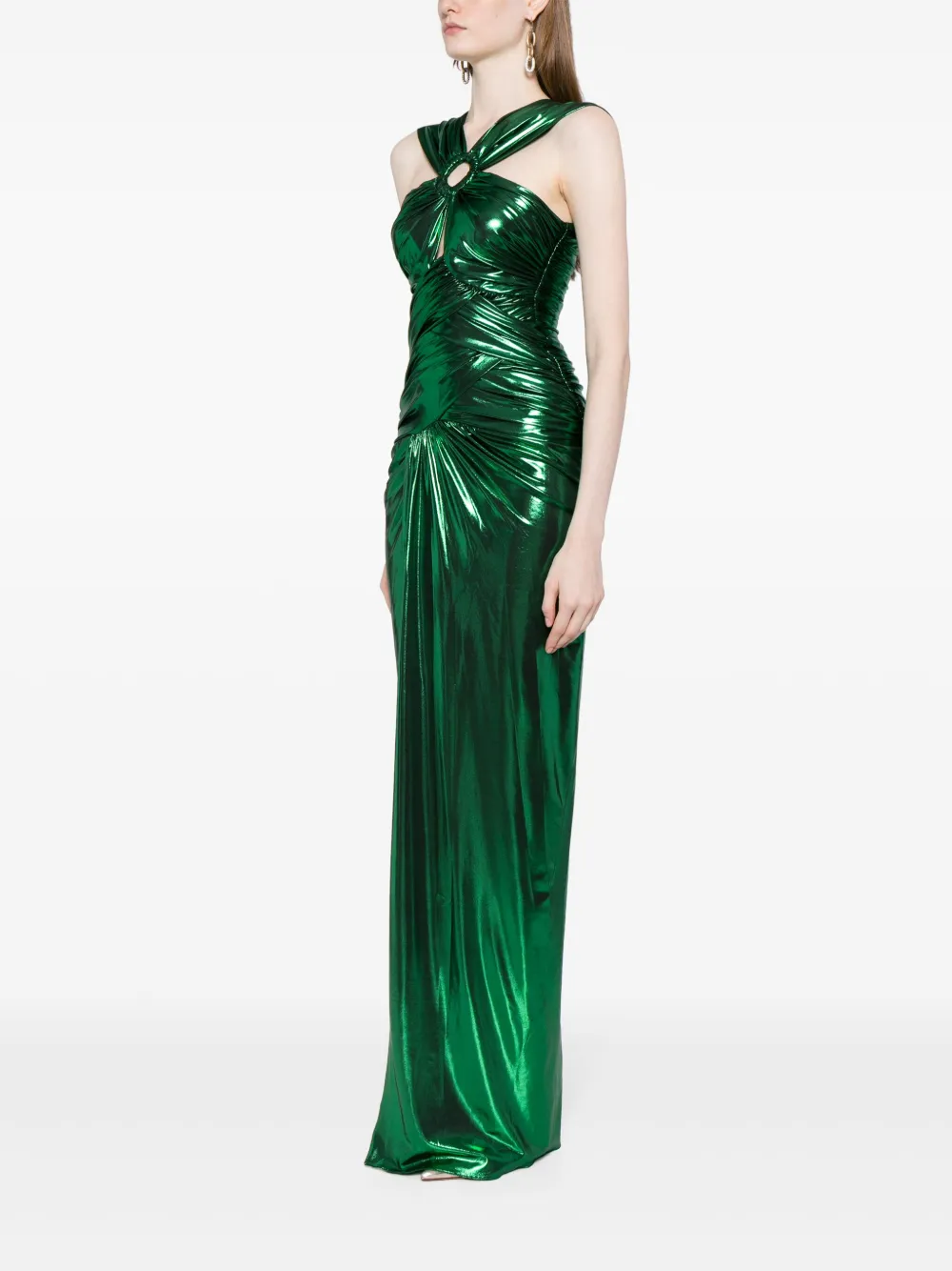 Zuhair Murad Mouwloze avondjurk Groen