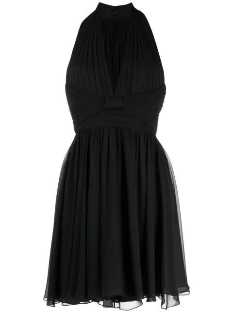 Elie Saab V-neck silk minidress