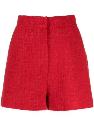 Red high rise on sale shorts