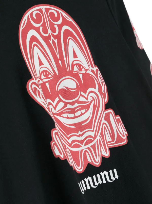 Nununu Clown-print Cotton Dress | Black | FARFETCH