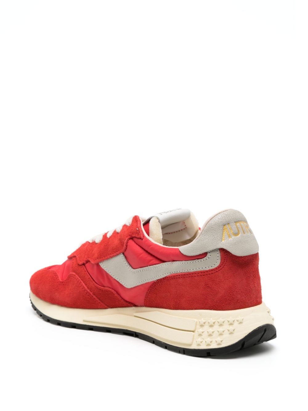 Shop Autry Reelwind Suede Sneakers In Red