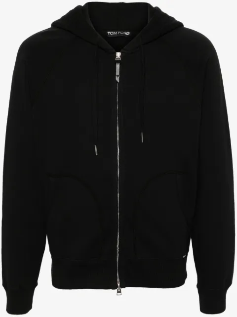 TOM FORD zip-up cotton hoodie