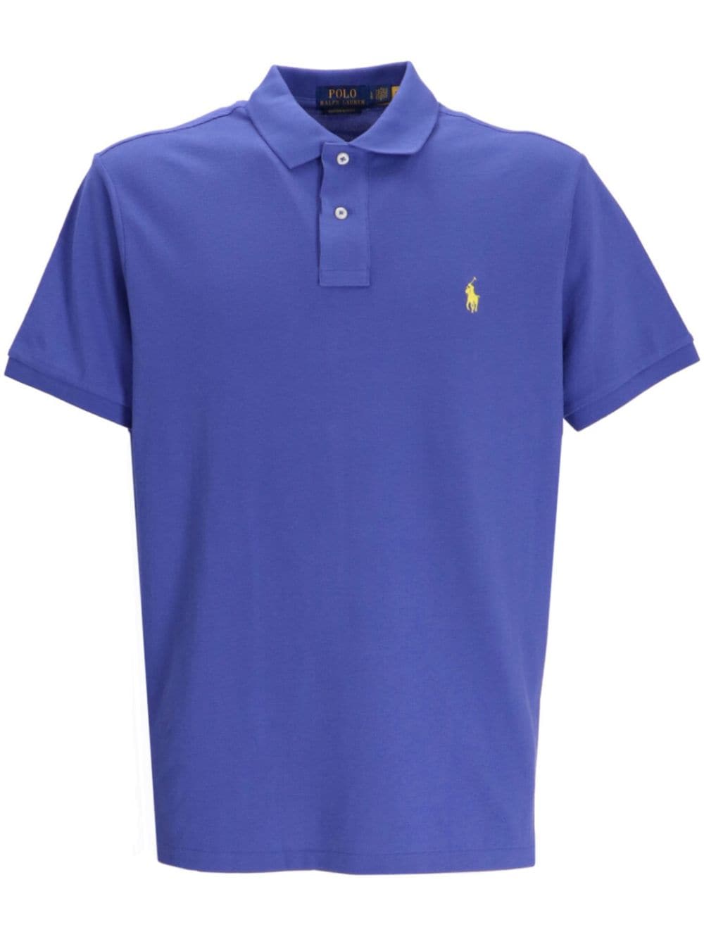 Polo Ralph Lauren Polo Pony-embroidered Polo Shirt In Blue