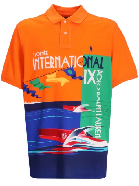 Polo Ralph Lauren graphic-print cotton polo shirt