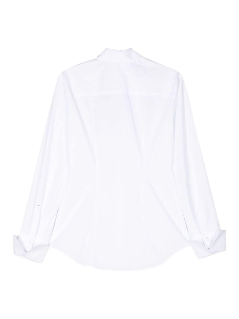 Shop Sportmax Cotton Oxford Shirt In White