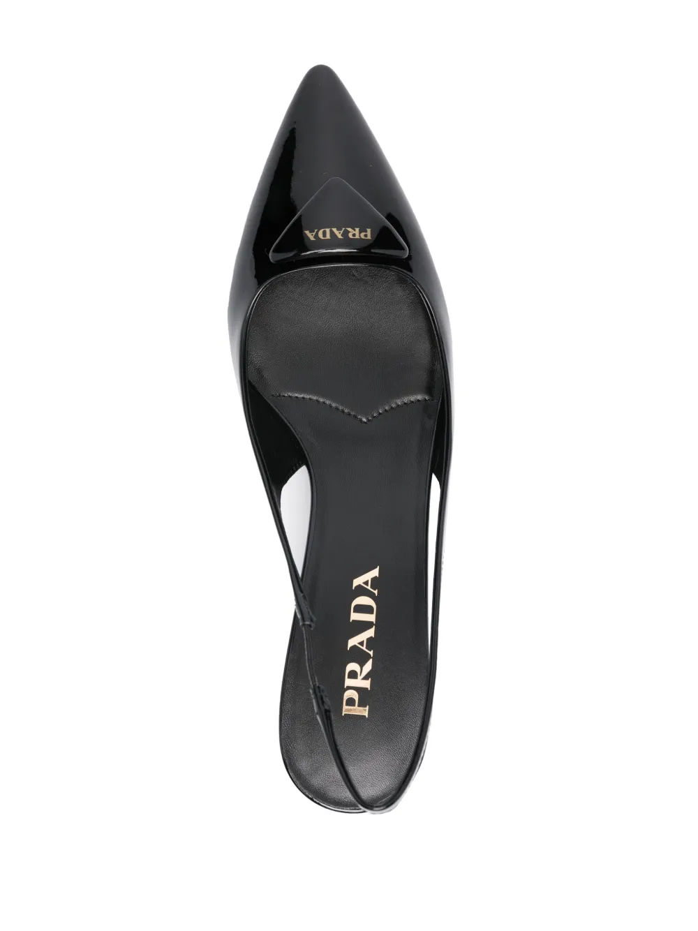 Prada 65mm patent leather pumps Black