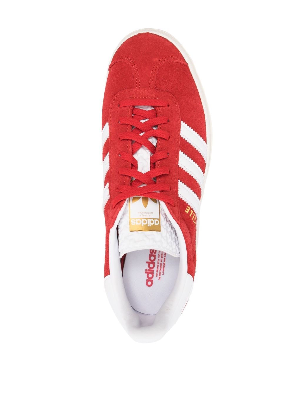 Shop Adidas Originals Gazelle Bold Suede Low-top Sneakers In Red