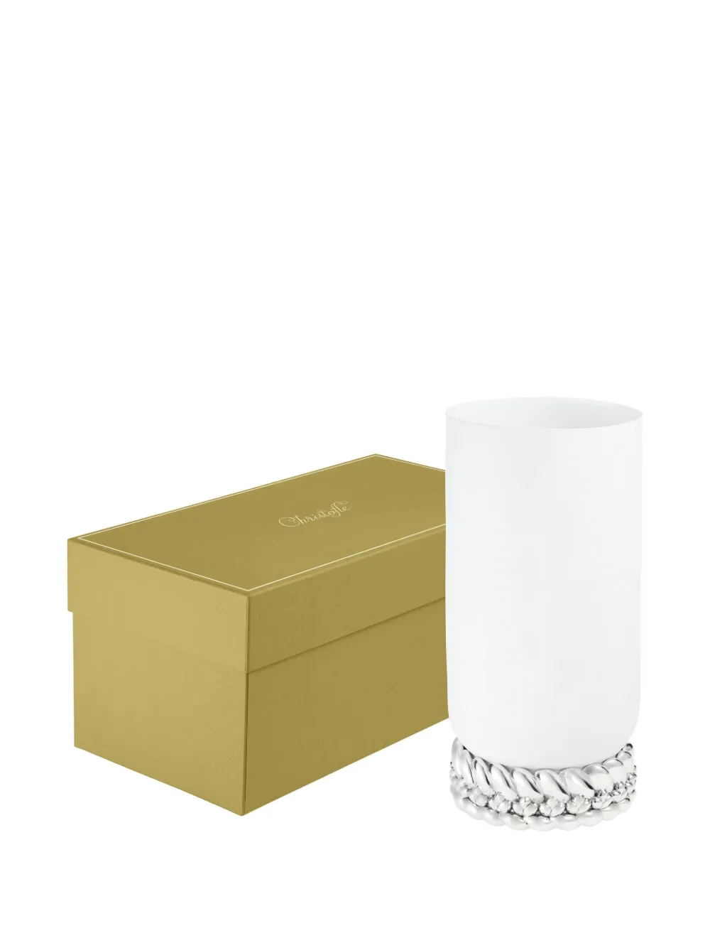 Christofle Large Porcelain Vase (30.5cm) In White