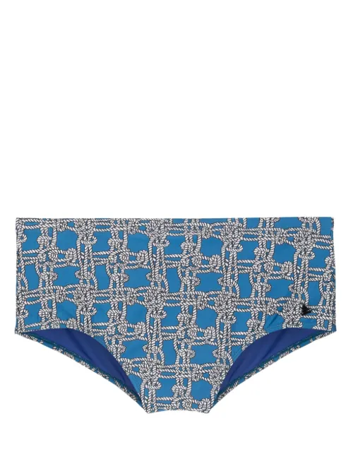 Maillot de bain à imprimé graphique - Amir Slama - Modalova