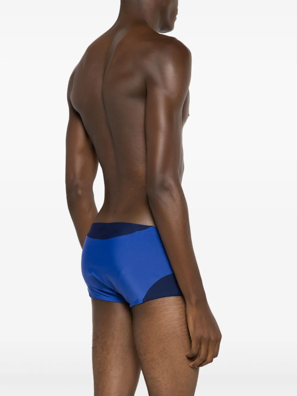 Shop Amir Slama X Mahaslama Panelled Swim Shorts In Blue