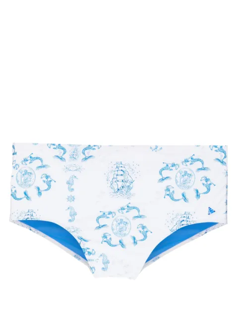Amir Slama shorts de playa con estampado gráfico