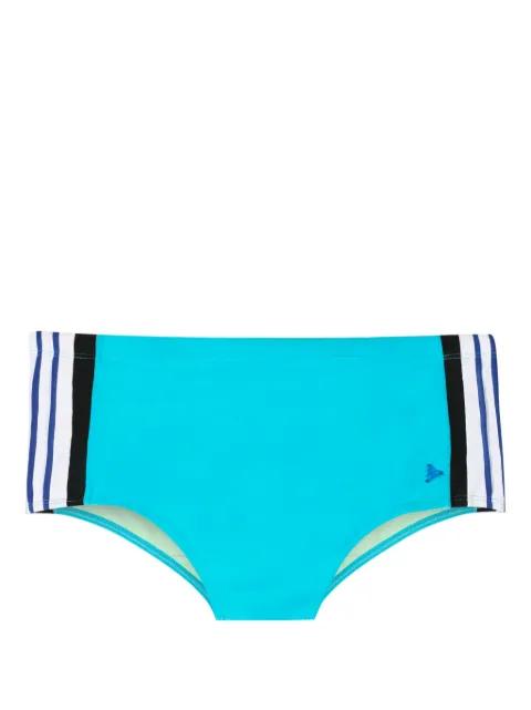 Amir Slama logo-appliqué striped swim shorts
