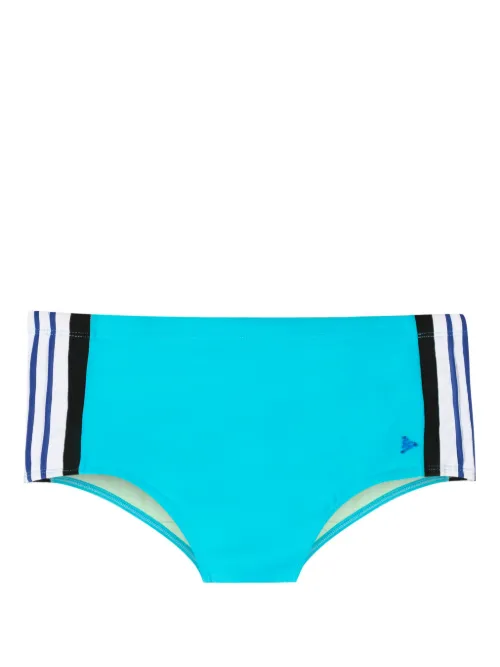 Short de sport rayé à logo appliqué - Amir Slama - Modalova